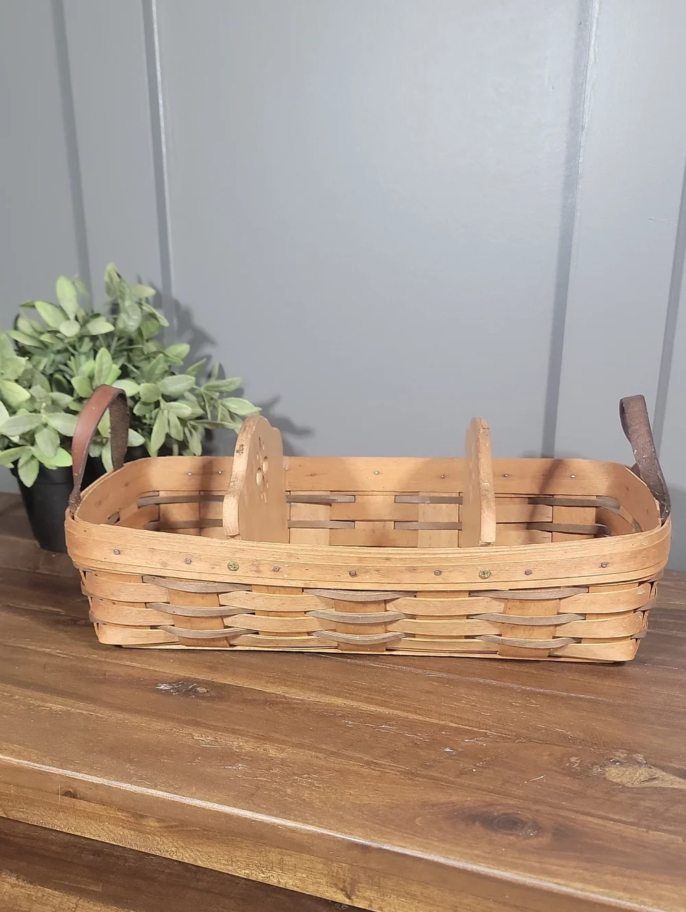 Vintage Longaberger Basket with Dividers